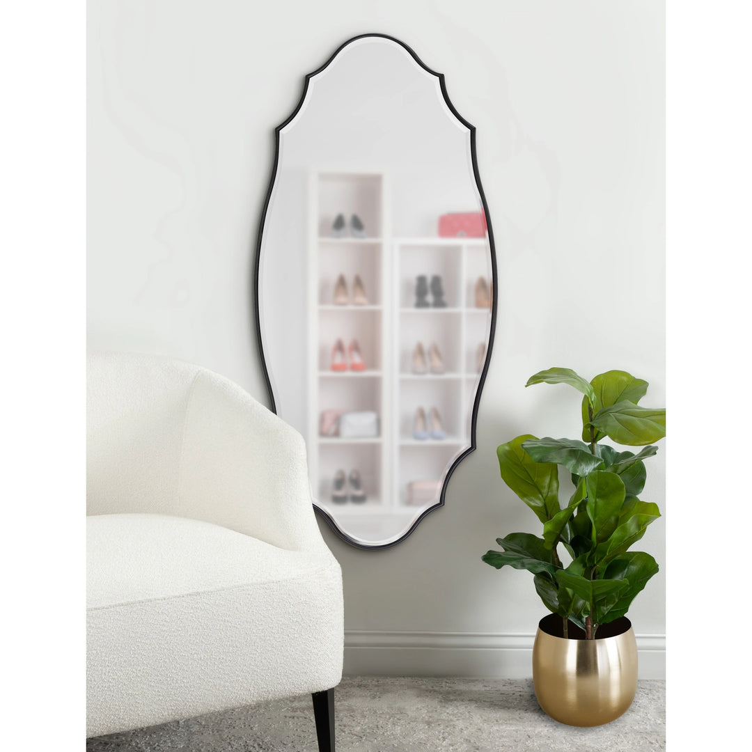 Leanna Scalloped Oval Wall Mirror