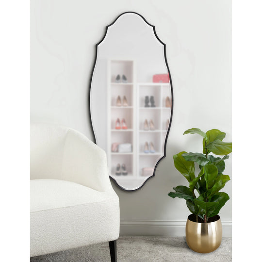 Leanna Scalloped Oval Wall Mirror