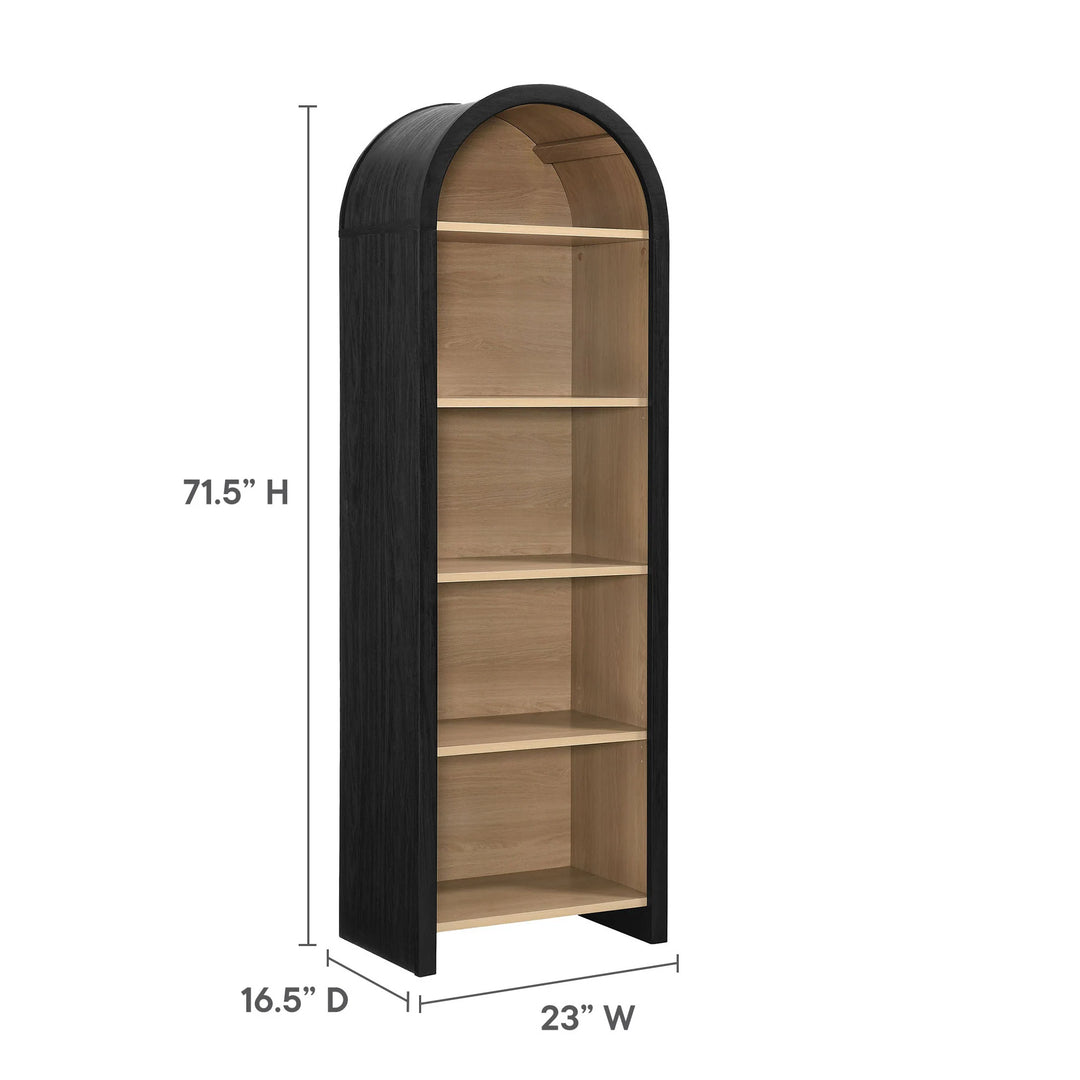 Evie Arched Bookcase Display Cabinet