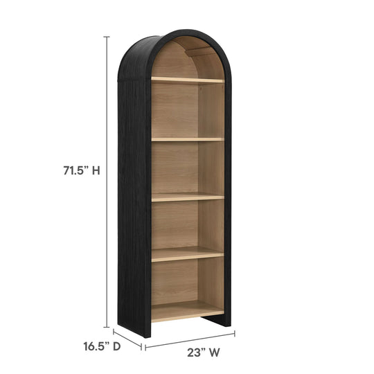 Evie Arched Bookcase Display Cabinet