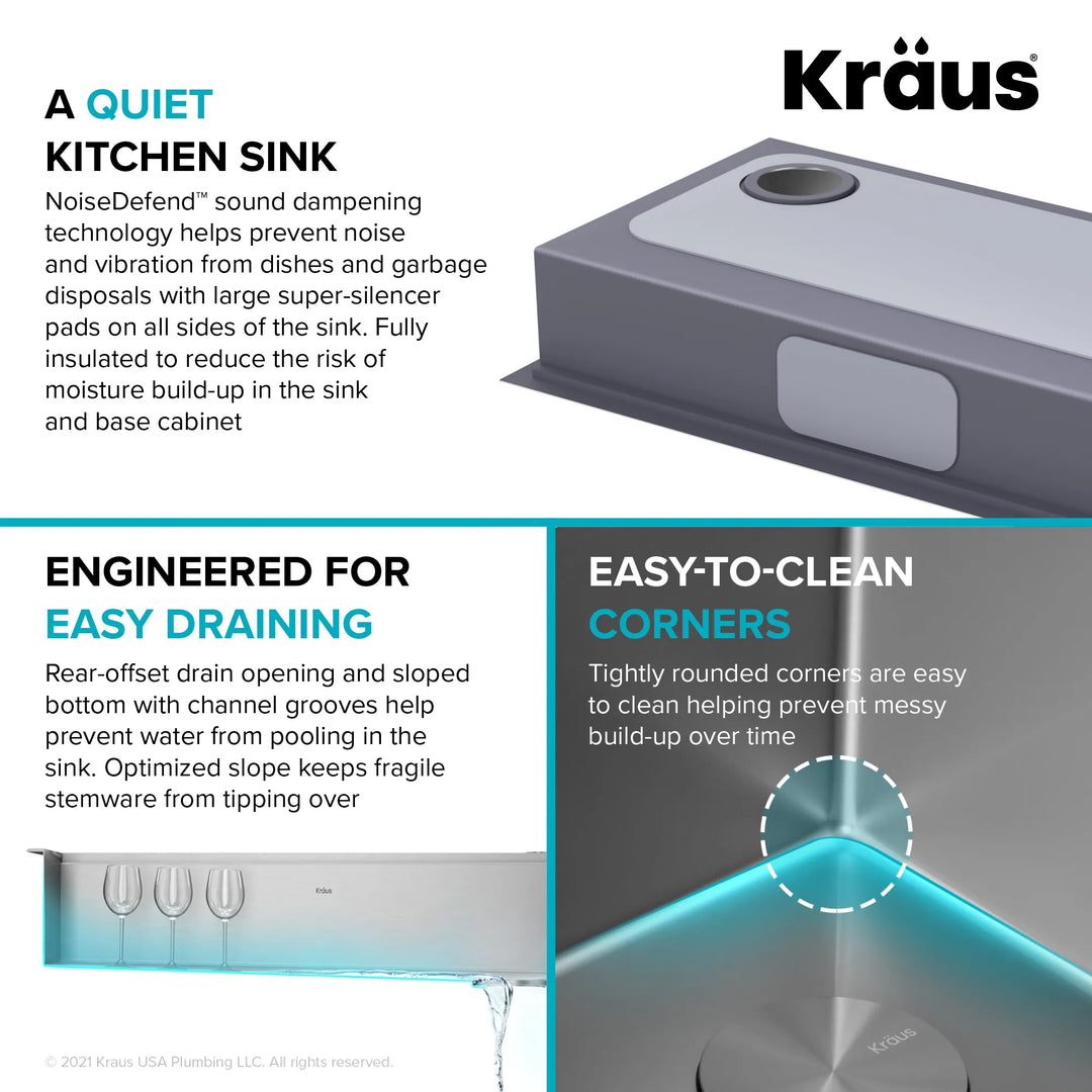 Kore Workstation Drop-In Stainless Steel Kitchen Sink