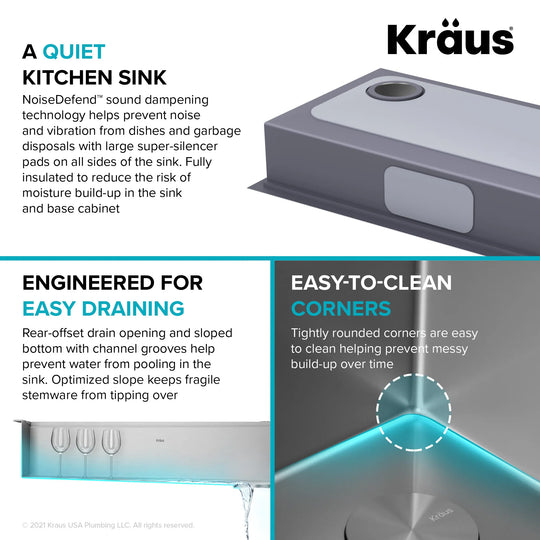 Kore Workstation Drop-In Stainless Steel Kitchen Sink