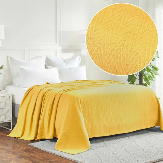 Metro Zig-Zag Chevron All-Season Bedding Cotton Blanket