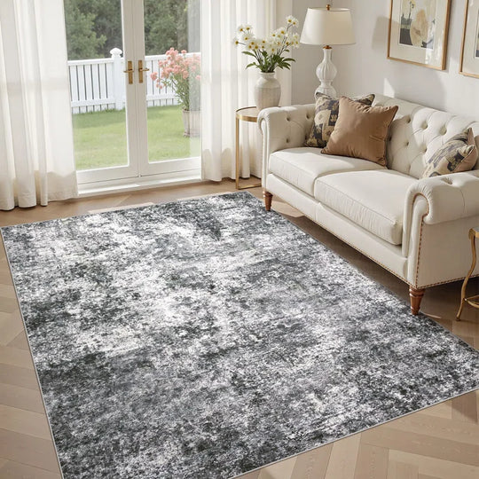 Dagmar Area Rug Living Room Rugs - Large Soft Indoor Neutral Modern Abstract Low Pile Washable Rug Carpet for Bedroom Dining Room Farmhouse Home Office