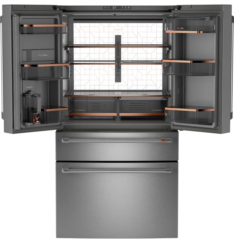 ENERGY STAR 23.2 Cu. Ft. Smart Counter-Depth 4-Door French-Door Refrigerator with Dual-Dispense Autofill Pitcher