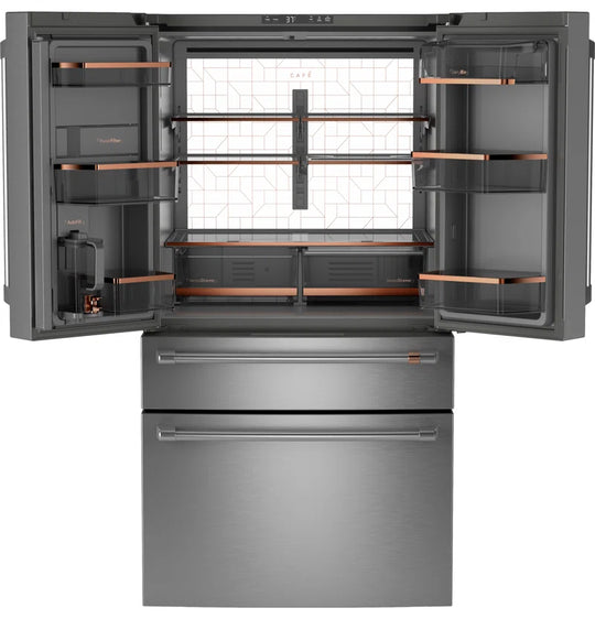 ENERGY STAR 23.2 Cu. Ft. Smart Counter-Depth 4-Door French-Door Refrigerator with Dual-Dispense Autofill Pitcher