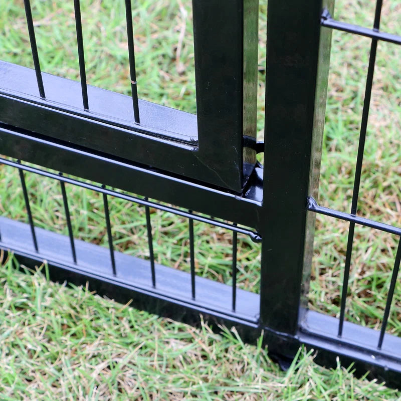 Corwynn 81.6'' Iron Flat Top Floor Bird Cage with Stand