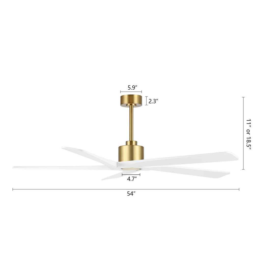 54 Inch DC Motor Indoor Ceiling Fan without Lights