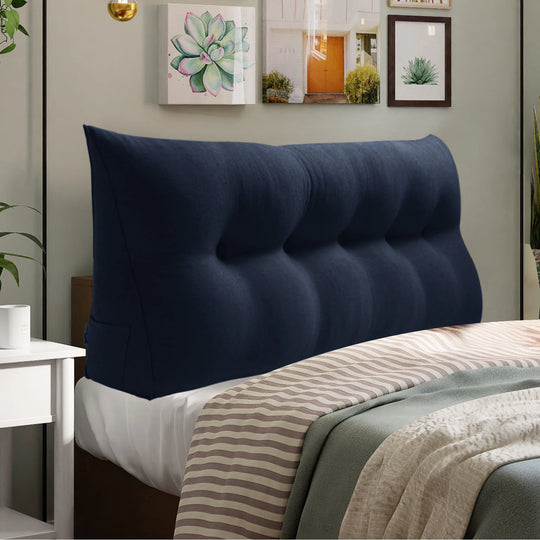 Bed Rest Wedge Reading Pillow Headboard Back Support Cushion