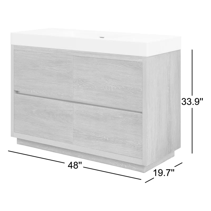 Beira 48'' Single Bathroom Vanity with Top