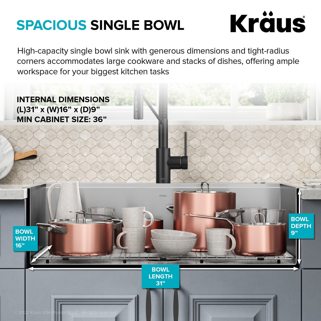 Kore Workstation Drop-In Stainless Steel Kitchen Sink