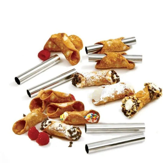 6Pc Mini Cannoli Pastry Stainless Steel Baking Forms Set