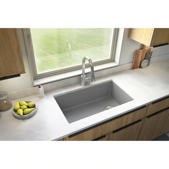 Undermount Quartz Single-Bowl Kitchen Sink