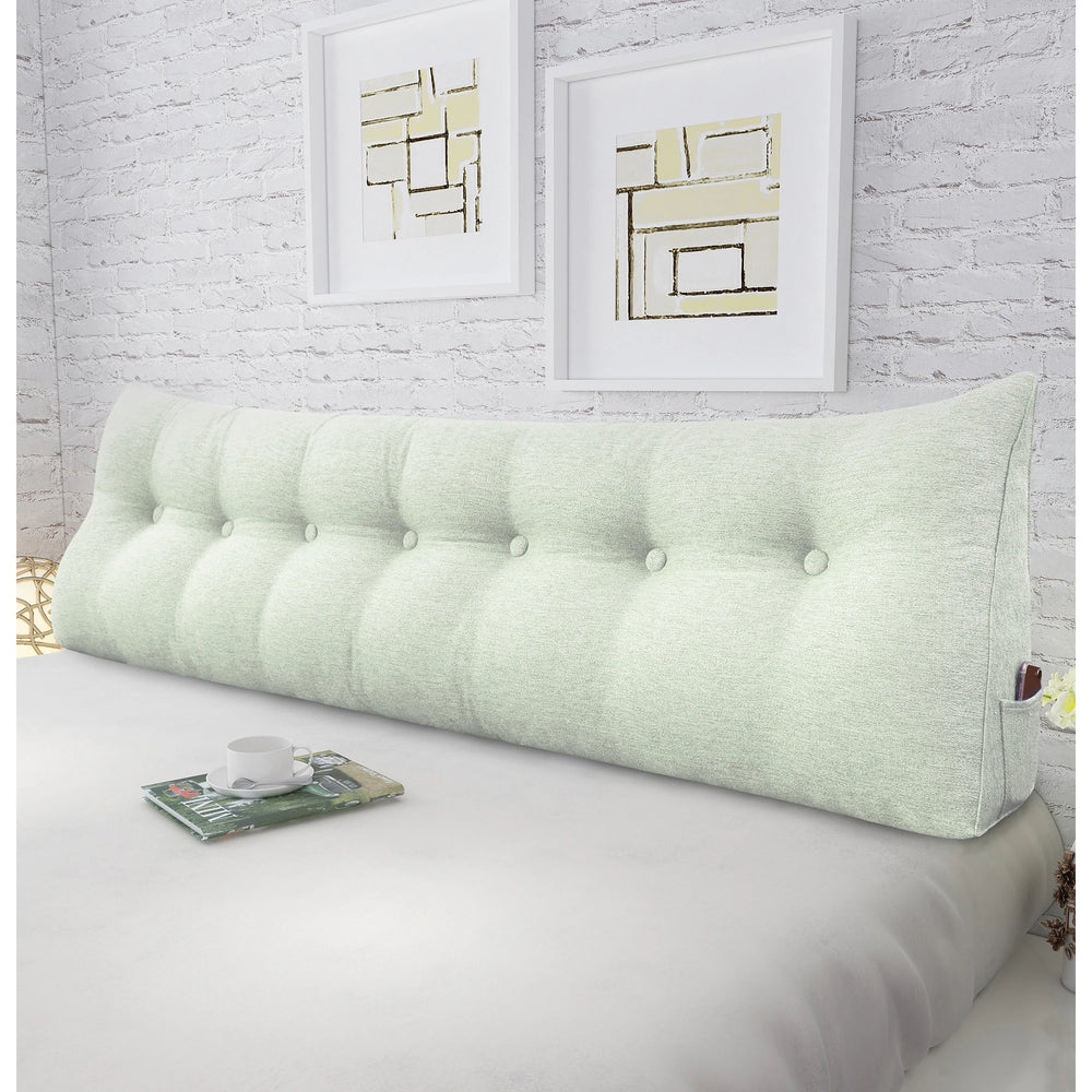 Bed Rest Wedge Reading Pillow Headboard Back Support Cushion