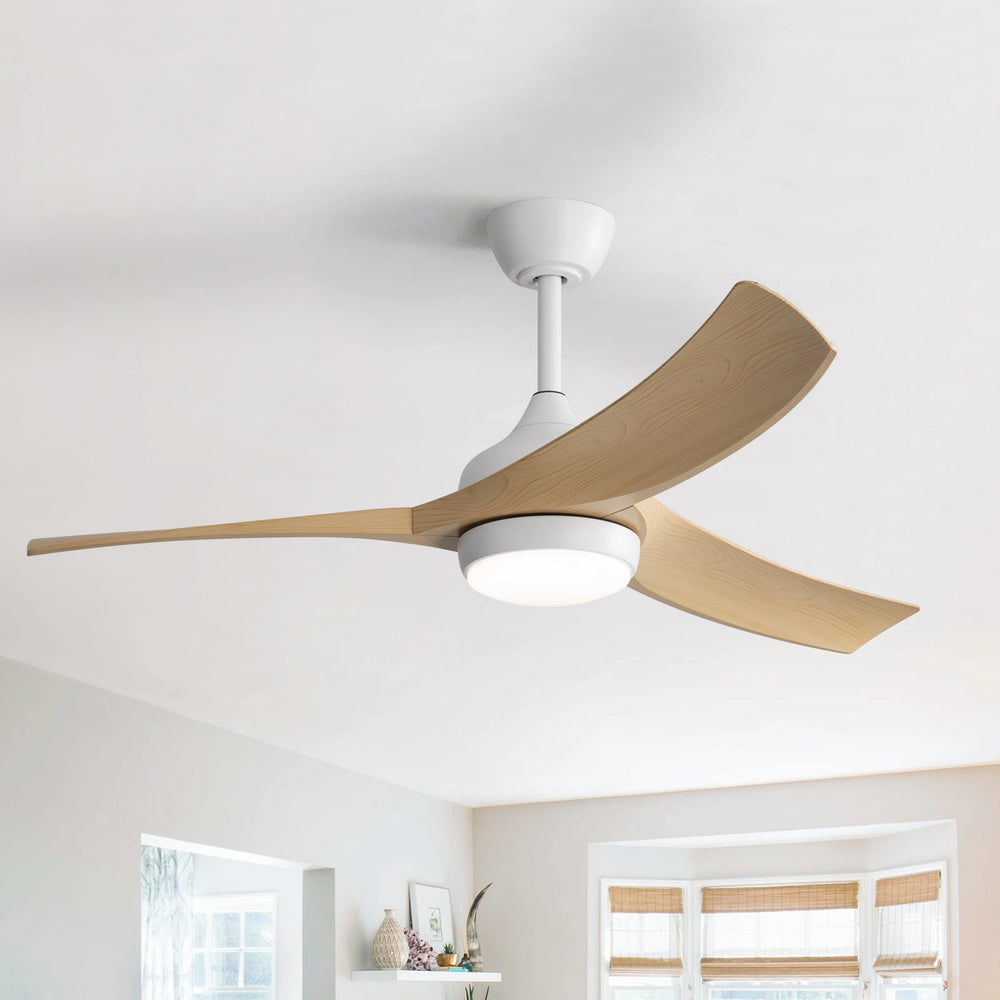 Sofucor 52/60 Inch Ceiling Fan with Integrated LED Light and Remote Control Quiet DC Motor