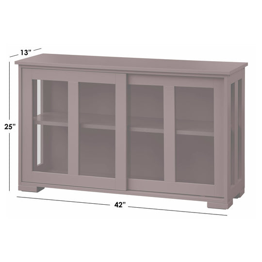 Jefferson Sliding Glass Door Stackable China Cabinet