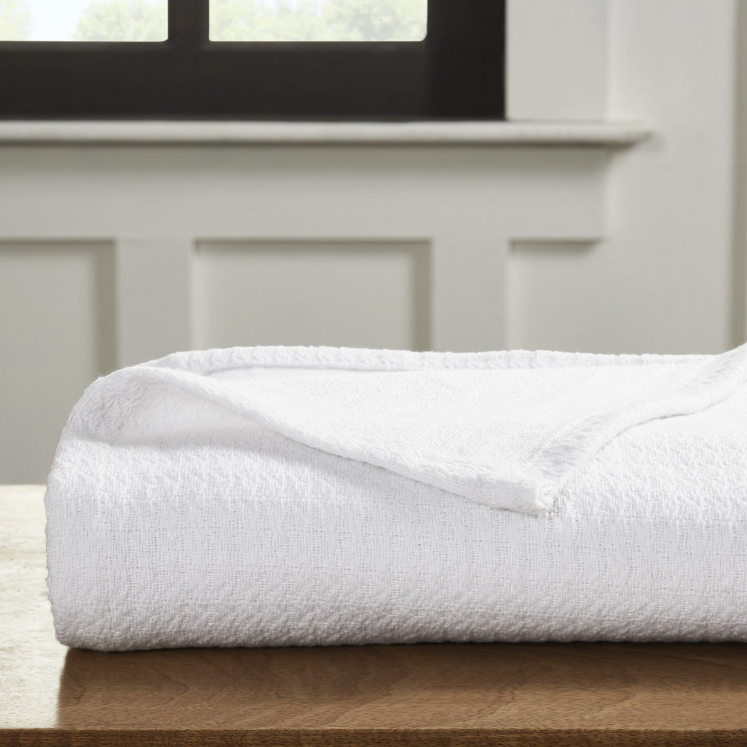 Waffle Weave Honeycomb Knit Soft Cotton Blanket