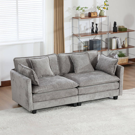 Cloud Sofa Loveseat,Modern Sectional Couch,Comfy Double Layer Upholstered Seat Cushion
