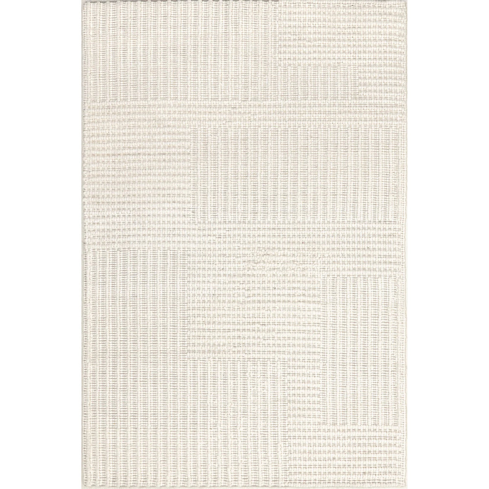 Dorene Contemporary High-Low Striped Wool Area Rug