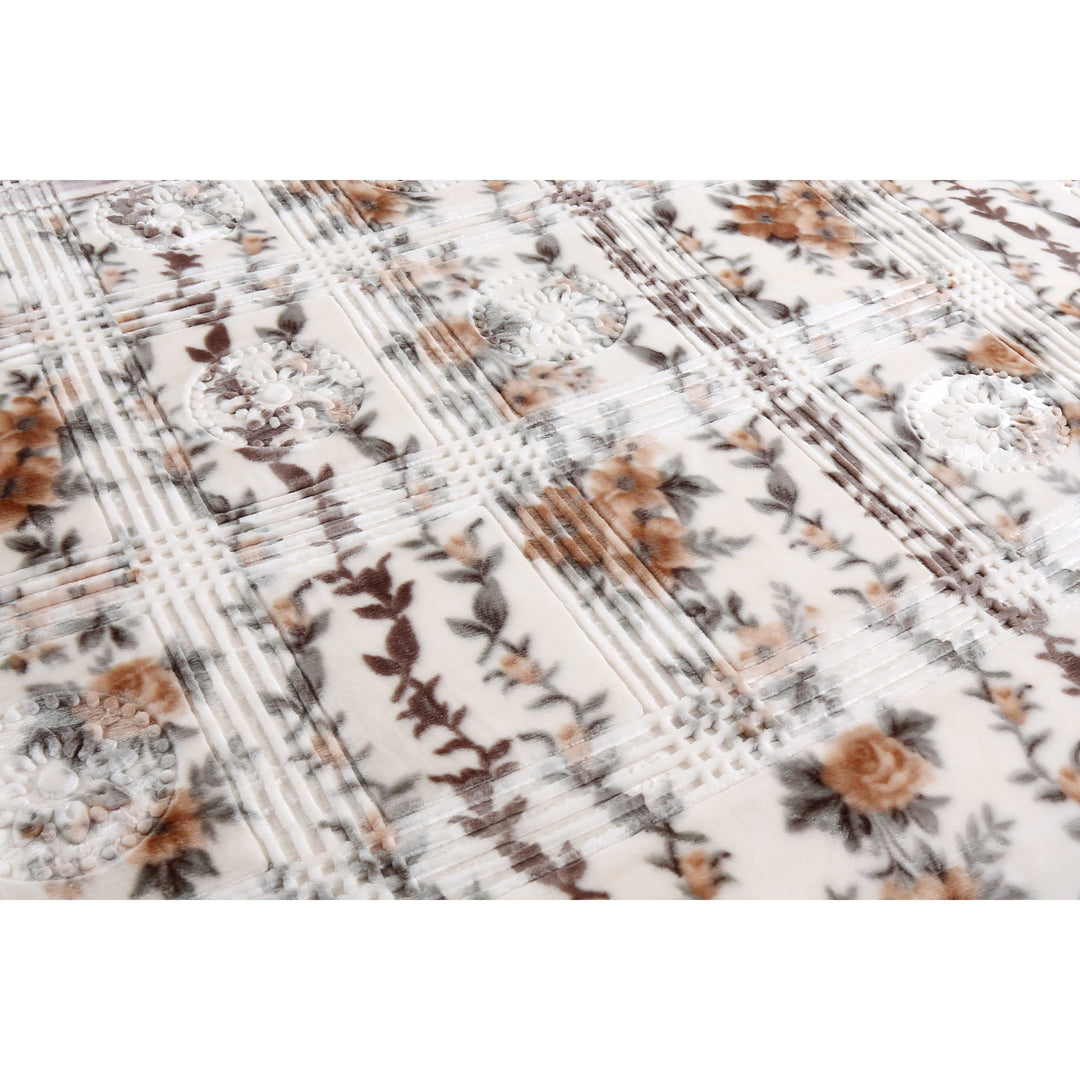 Empyrean Velvet 2 Ply Heavy Reversible Printed Raschel Blanket
