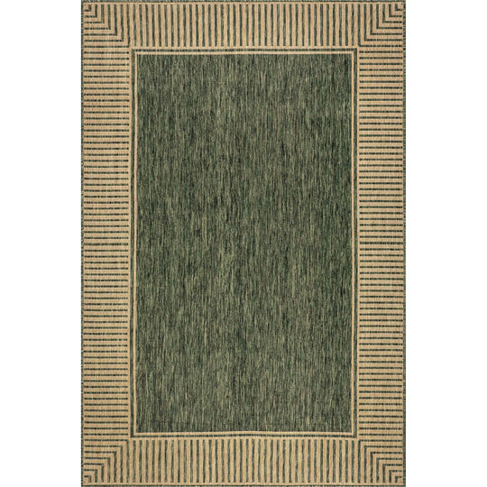 Leah Classic Bordered Indoor/Outdoor Area Rug