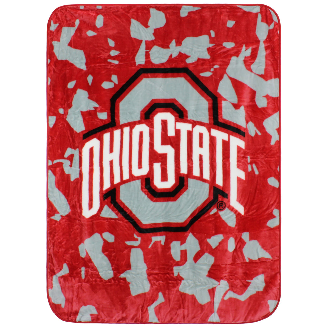 Ohio State Buckeyes Throw Blanket / Bedspread 63" X 86"