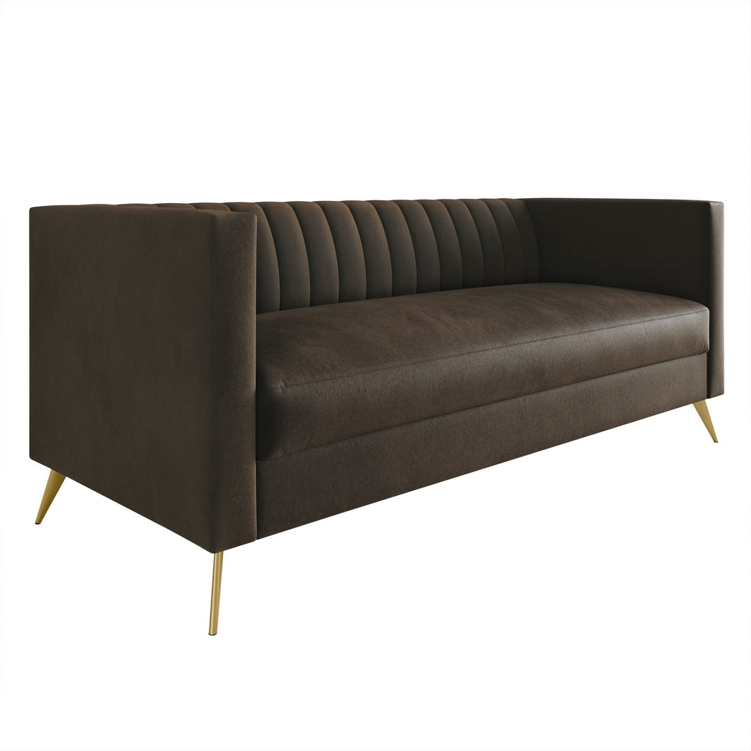Clayfell Weiss Velvet Square Arm Chair/ Loveseat/ Sofa