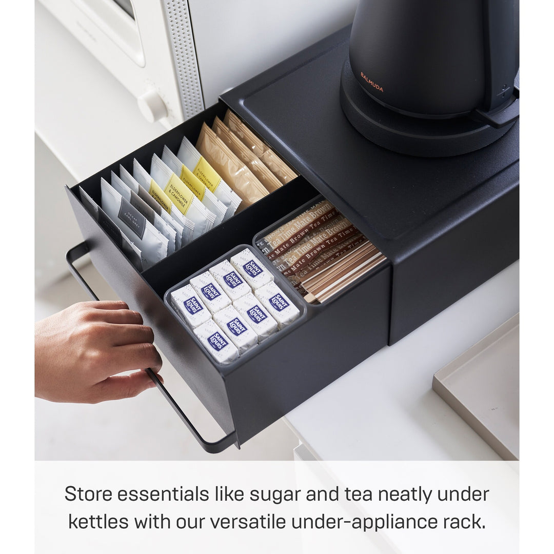 Countertop Rack with Drawer, Steel, Holds 11 Lbs - L 10.83 X W 8.74 X H 4.53 Inches