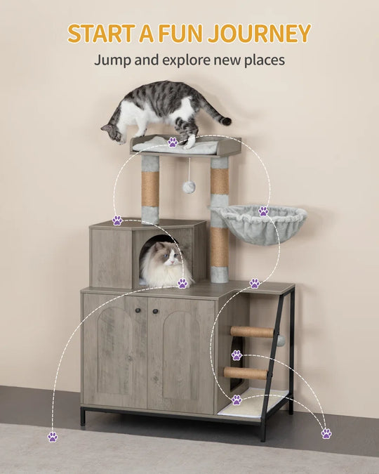 Drelynn Wood Litter Box Enclosure