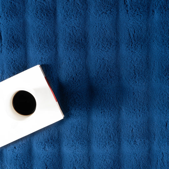 Jeni Solid Plush Machine Washable Area Rug