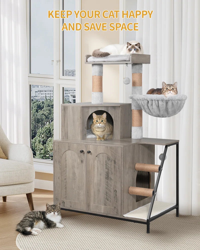 Drelynn Wood Litter Box Enclosure
