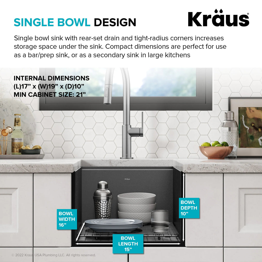 Kore Workstation Undermount Stainless Steel Kitchen Sink