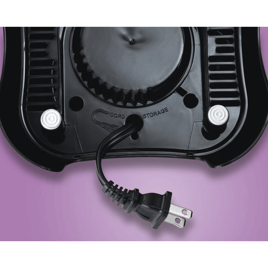 Black 12 Speed Glass Jar Blender with Food Chopper