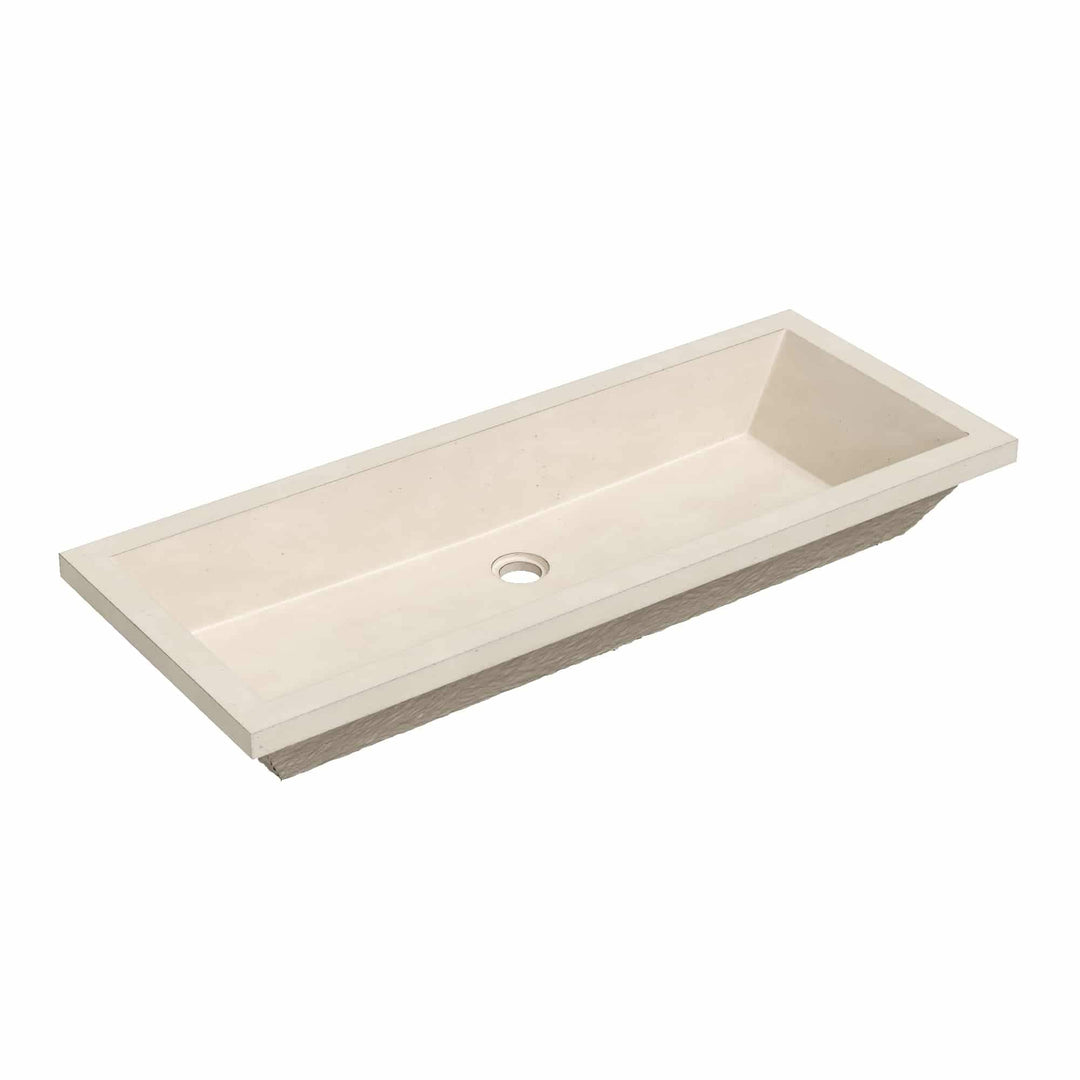Arcata Nativestone Concrete Undermount Trough Bathroom Sink
