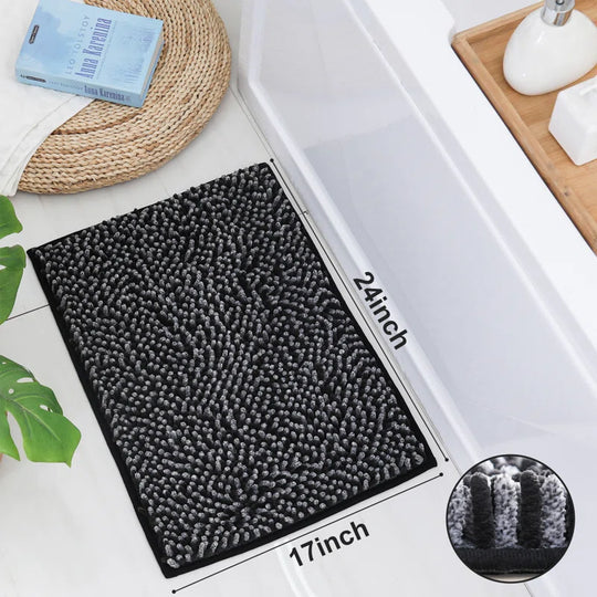 Radhika Chenille Non-Slip Bath Rug