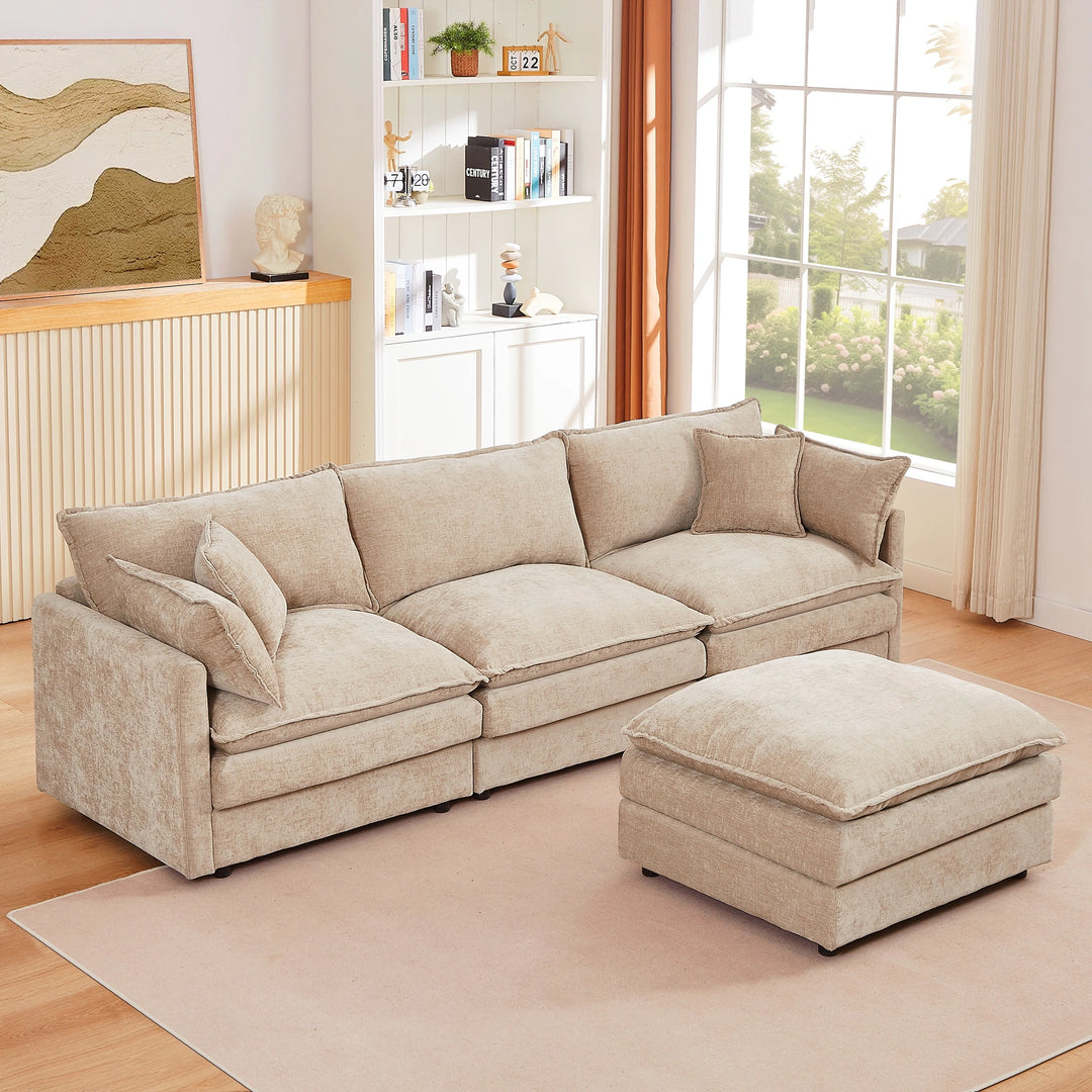 Modular Sectional Sofa, 102 Inch L Shaped Couch Set for Living Room