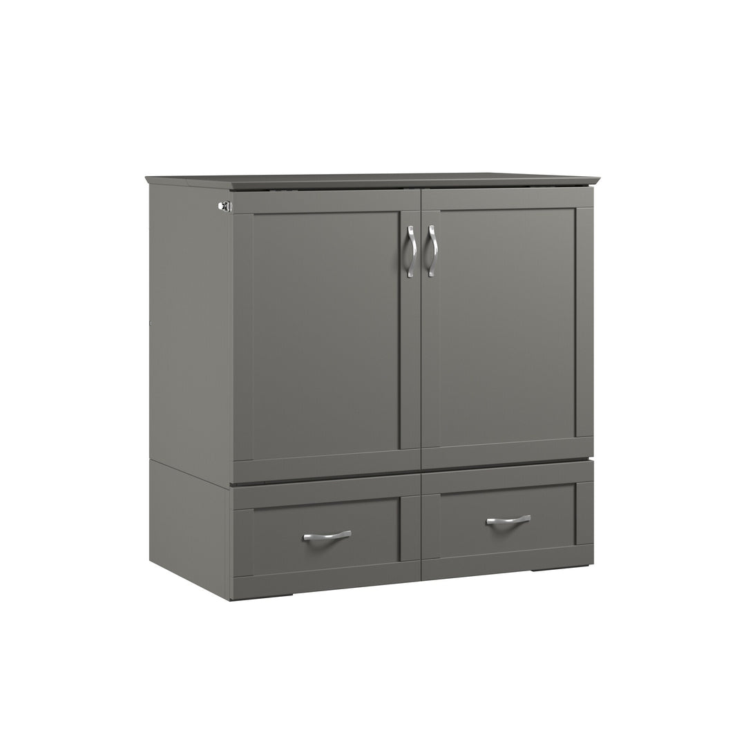 Hamilton Murphy Bed Chest with Mattress and Storage Drawer