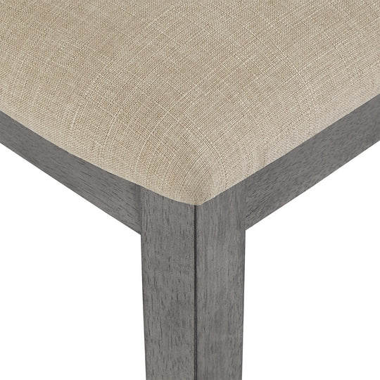 Eleanor Beige Linen Rattan Dining Chairs (Set of 2) by  Classic