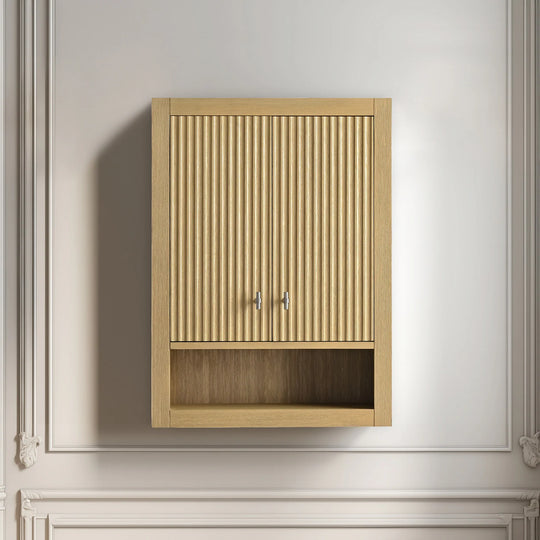 24 "Wall Mounted Bathroom Storage Cabinet with Soft Close Doors