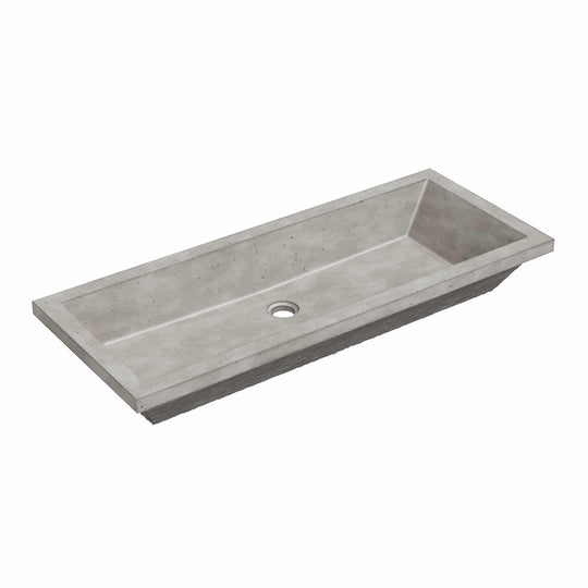 Arcata Nativestone Concrete Undermount Trough Bathroom Sink