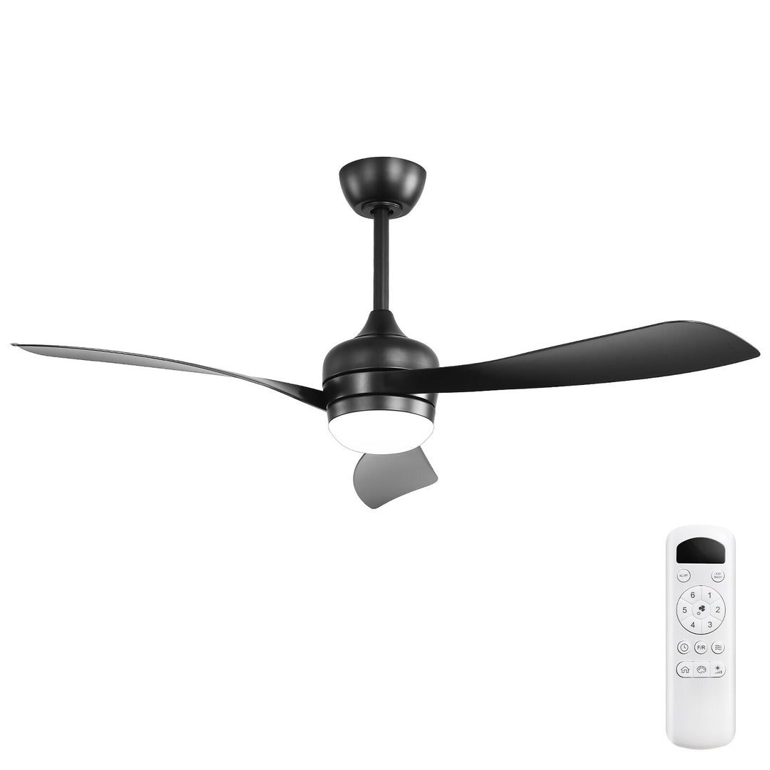 Sofucor 52/60 Inch Ceiling Fan with Integrated LED Light and Remote Control Quiet DC Motor
