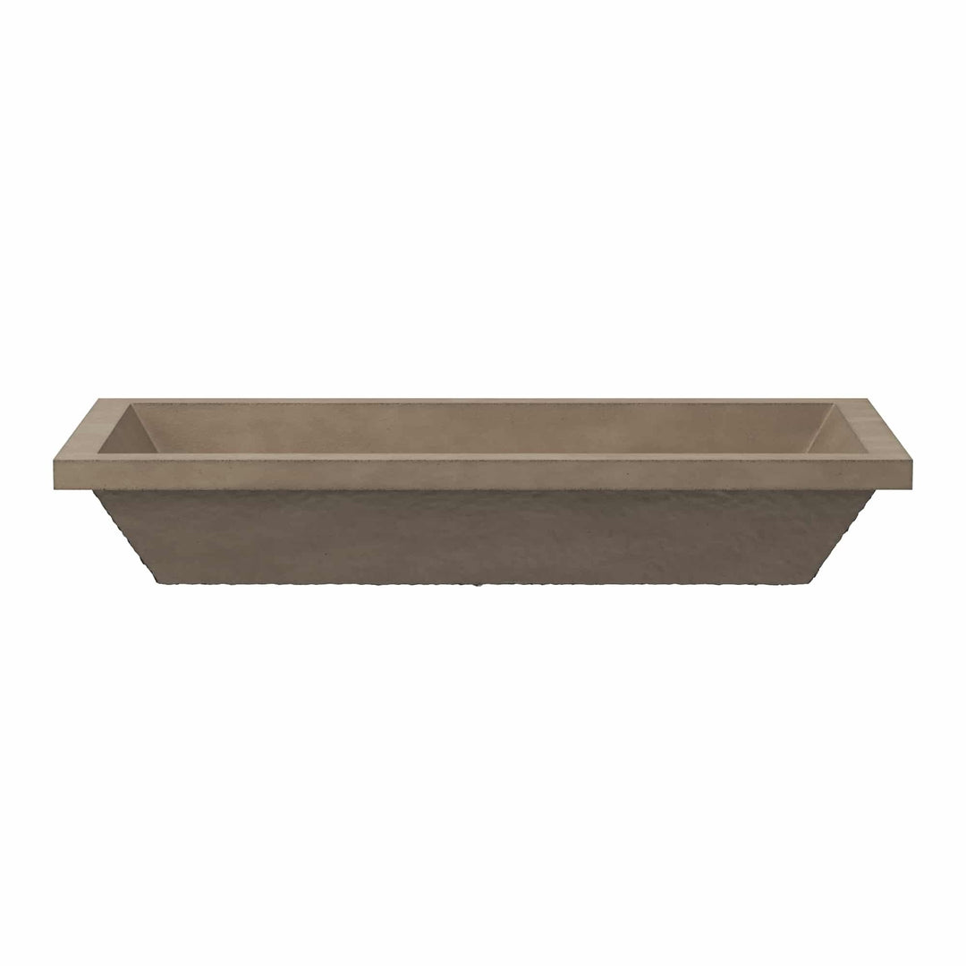 Arcata Nativestone Concrete Undermount Trough Bathroom Sink
