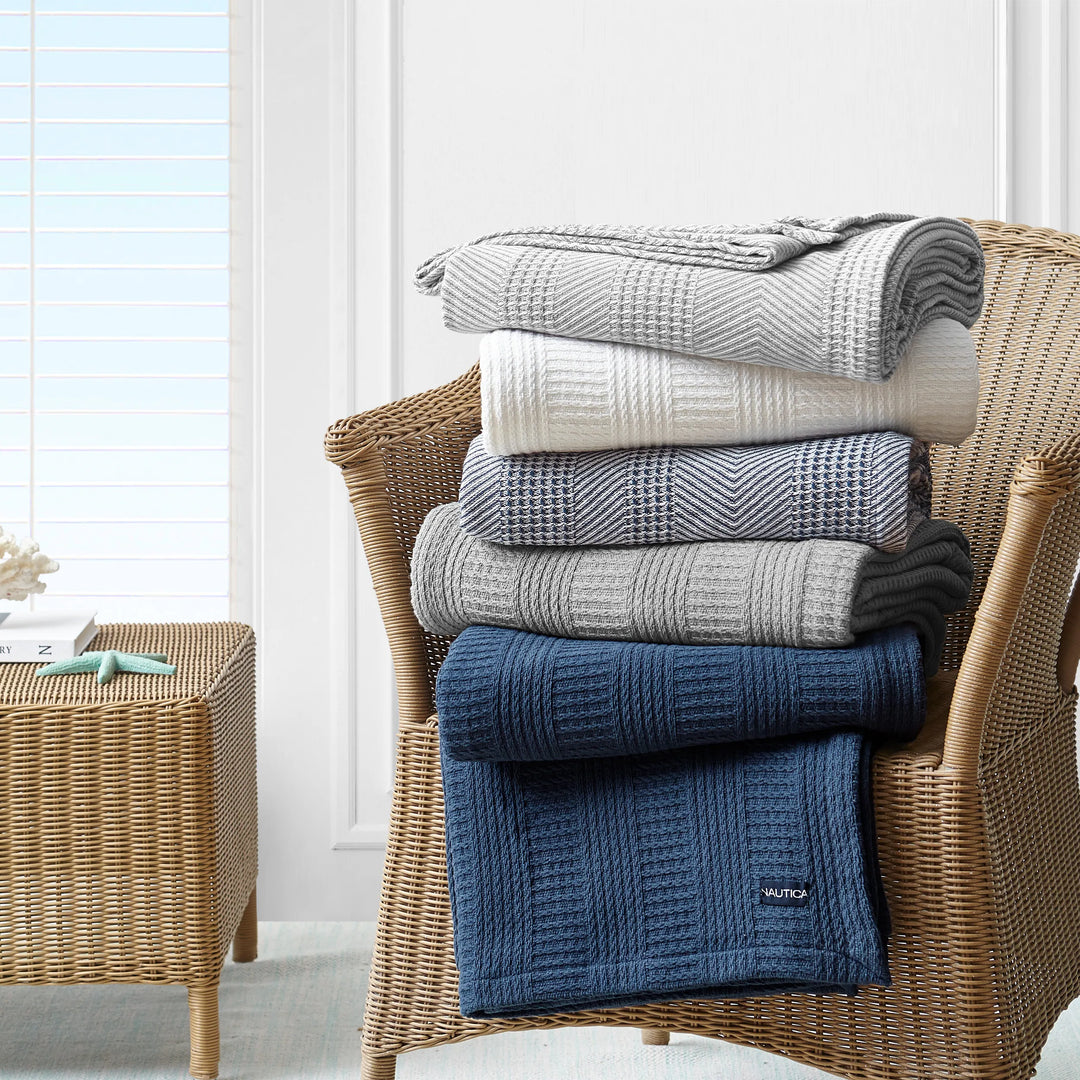 Rope Stripe Cotton Blanket