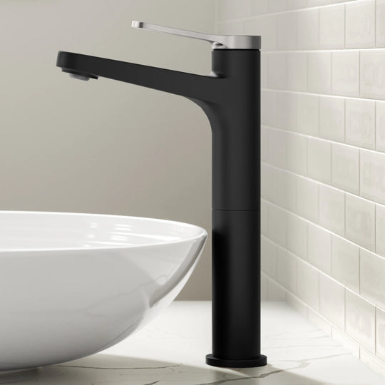 Indy Single Handle Vessel Bathroom Faucet with Pop up Drain
