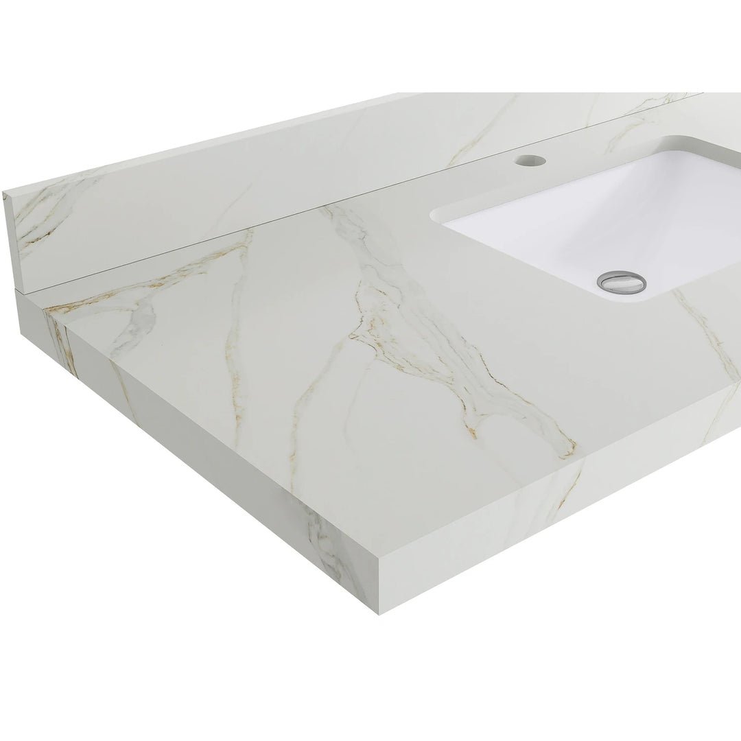 Willow Collection 84 in W X 22 in D X 36 in H Boston Double Bowl Sink Bathroom Vanity with Countertop