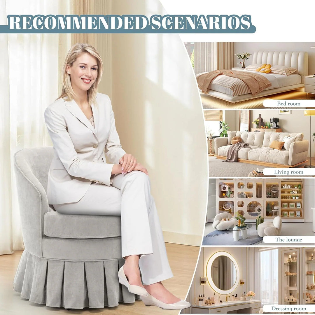 Mid-Century Armchair, Cozy Makeup Chair, Comfy Chair