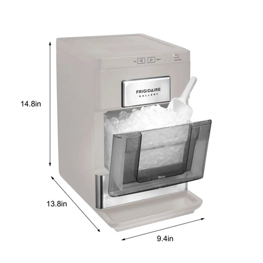 Gallery, 33 Lbs. Countertop Ice Maker, Stainless Steel Accents, Nugget Shaped Ice