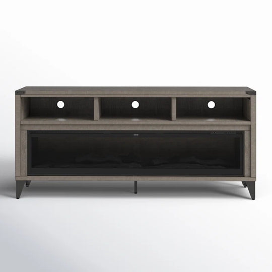 Bowrah TV Stand for Tvs up to 75" with Electric Fireplace Included