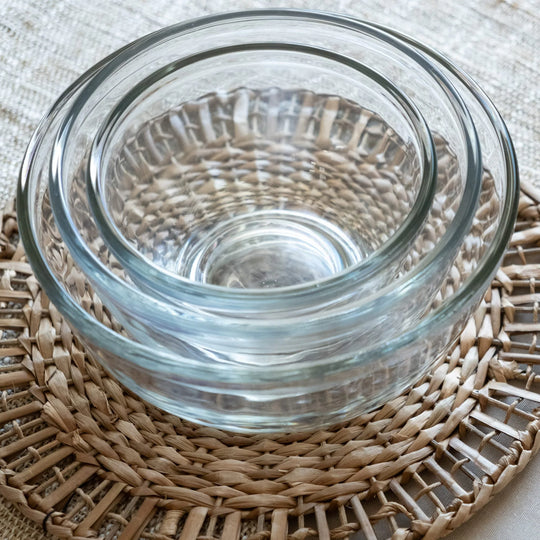 Baker'S Basics 3 Piece Glass Mixing Bowl Set, Multi-Size