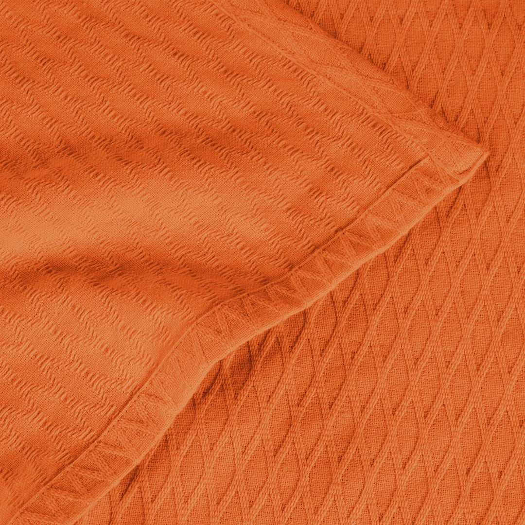 Diamond Weave All-Season Bedding Cotton Blanket